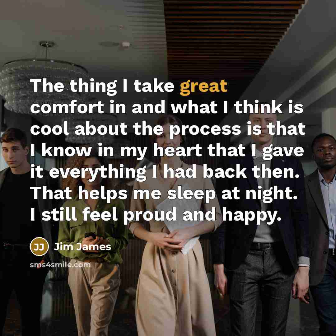 “The thing I take great comfort in and what I…” quote by Jim James