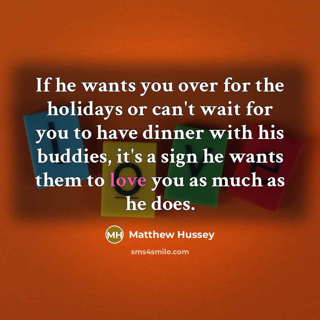 “If he wants you over for the holidays or can't…” quote by Matthew Hussey