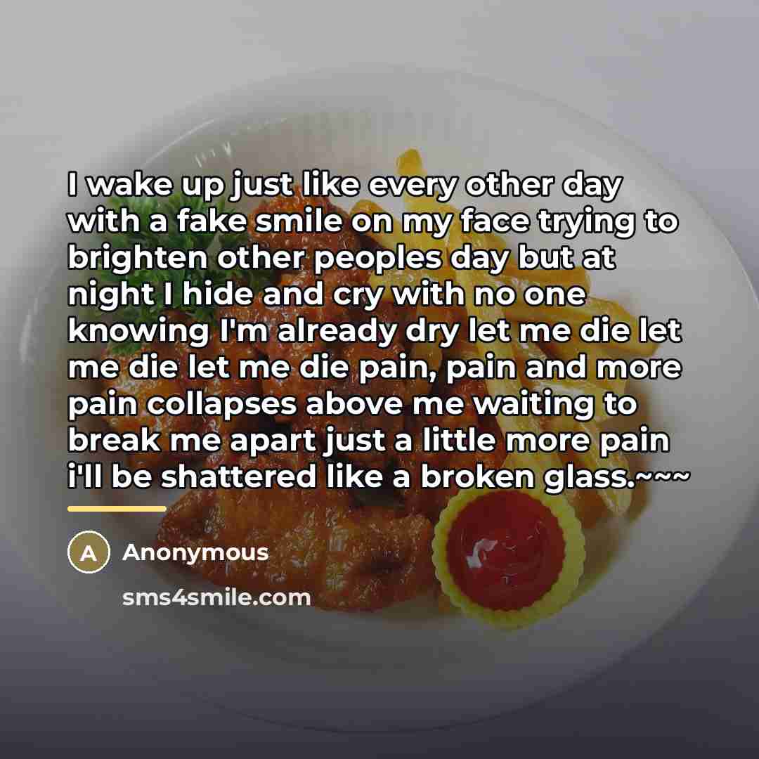 “I wake up just like every other day with a…” quote by Anonymous