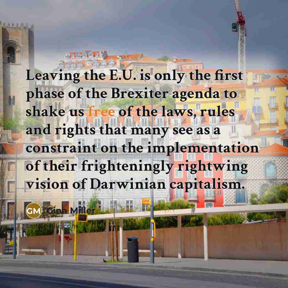 “Leaving the E.U. is only the first phase of the…” quote by Gina Miller