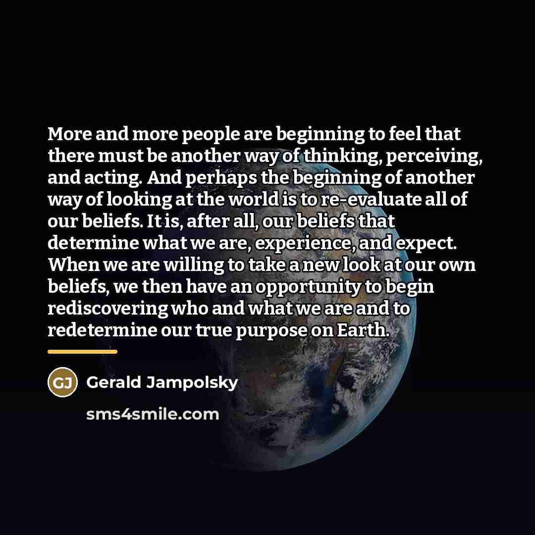 “More and more people are beginning to feel that there…” quote by Gerald Jampolsky
