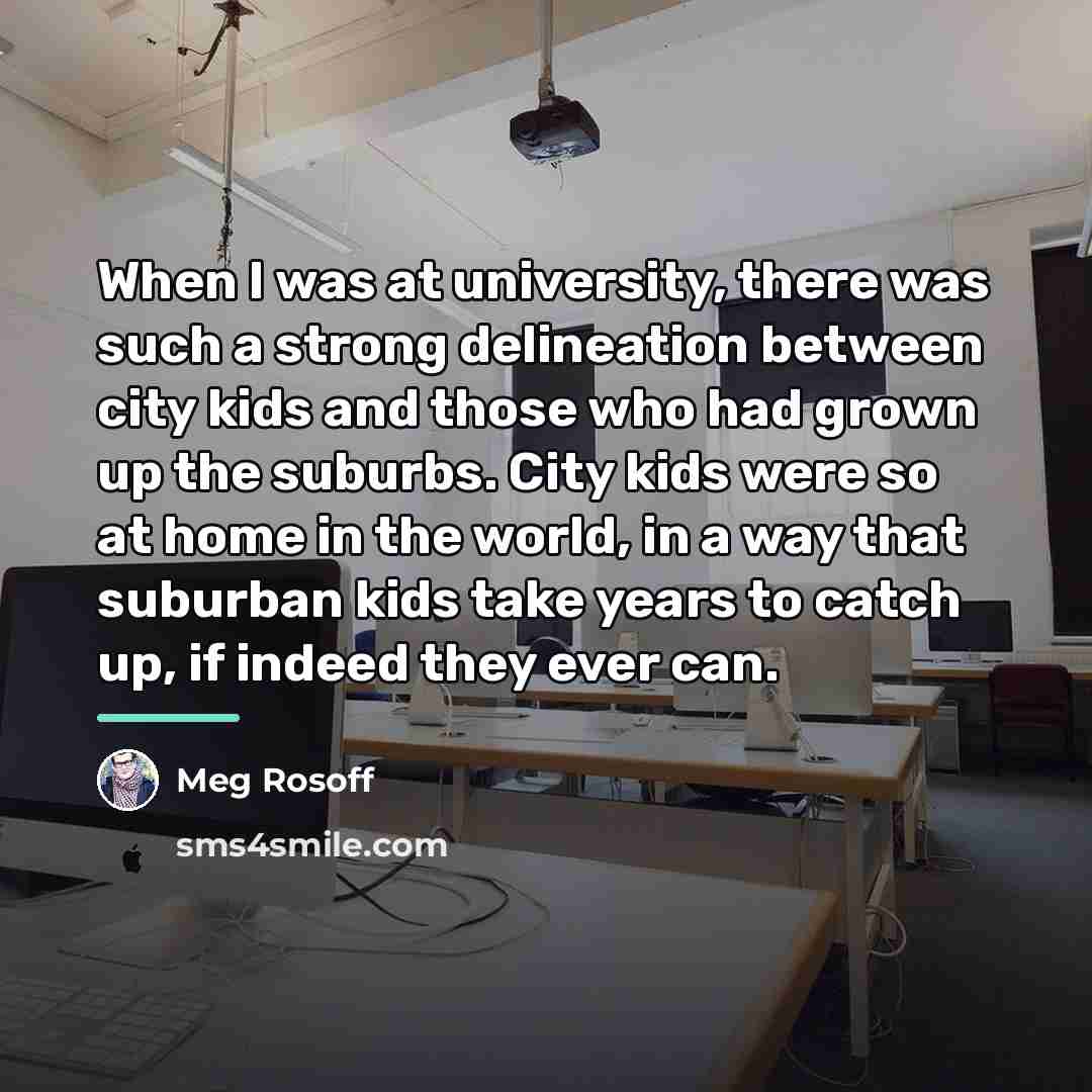 “When I was at university, there was such a strong…” quote by Meg Rosoff