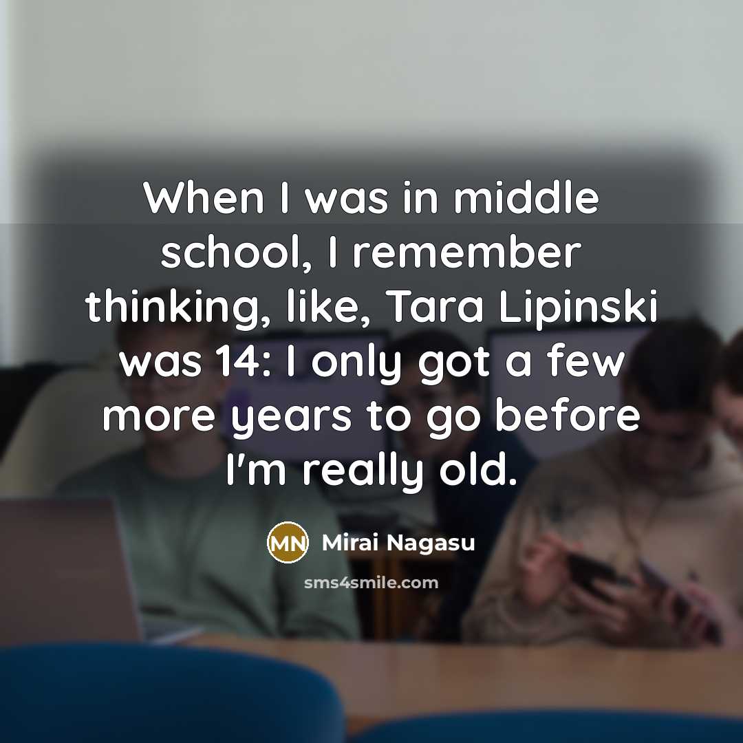“When I was in middle school, I remember thinking, like,…” quote by Mirai Nagasu