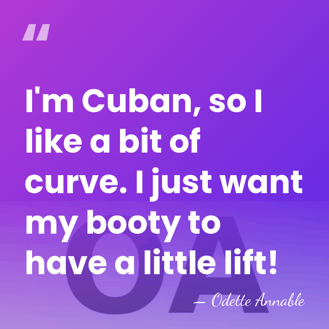 I'm Cuban, so I like a bit of curve. I just want&hellip; - Odette Annable