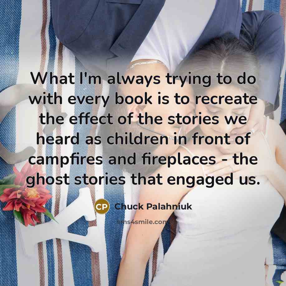 “What I'm always trying to do with every book is…” quote by Chuck Palahniuk