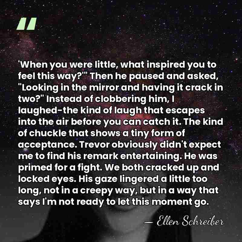 'When you were little, what inspired you to feel this way?'" Then&hellip; - Ellen Schreiber