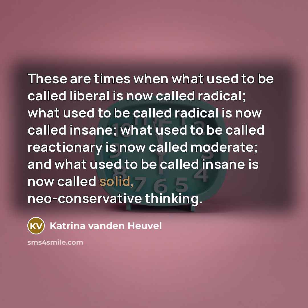 “These are times when what used to be called liberal…” quote by Katrina vanden Heuvel