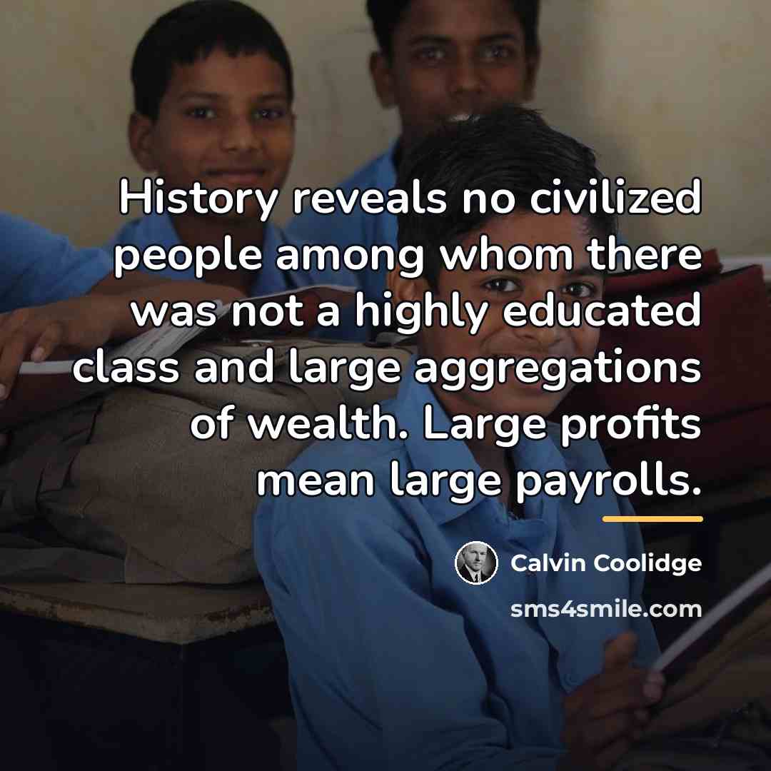 “History reveals no civilized people among whom there was not…” quote by Calvin Coolidge