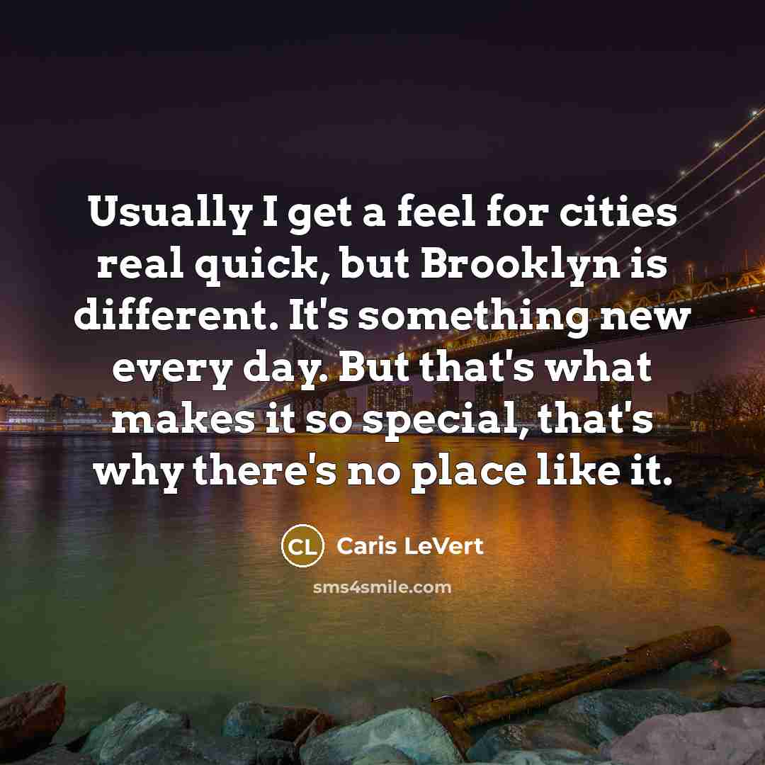 “Usually I get a feel for cities real quick, but…” quote by Caris LeVert