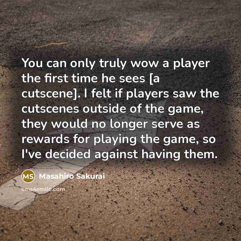 “You can only truly wow a player the first time…” quote by Masahiro Sakurai