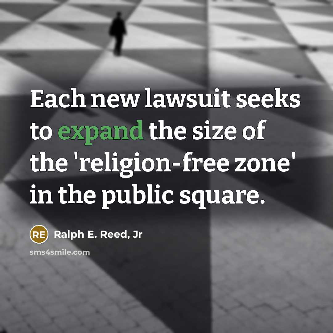“Each new lawsuit seeks to expand the size of the…” quote by Ralph E. Reed, Jr