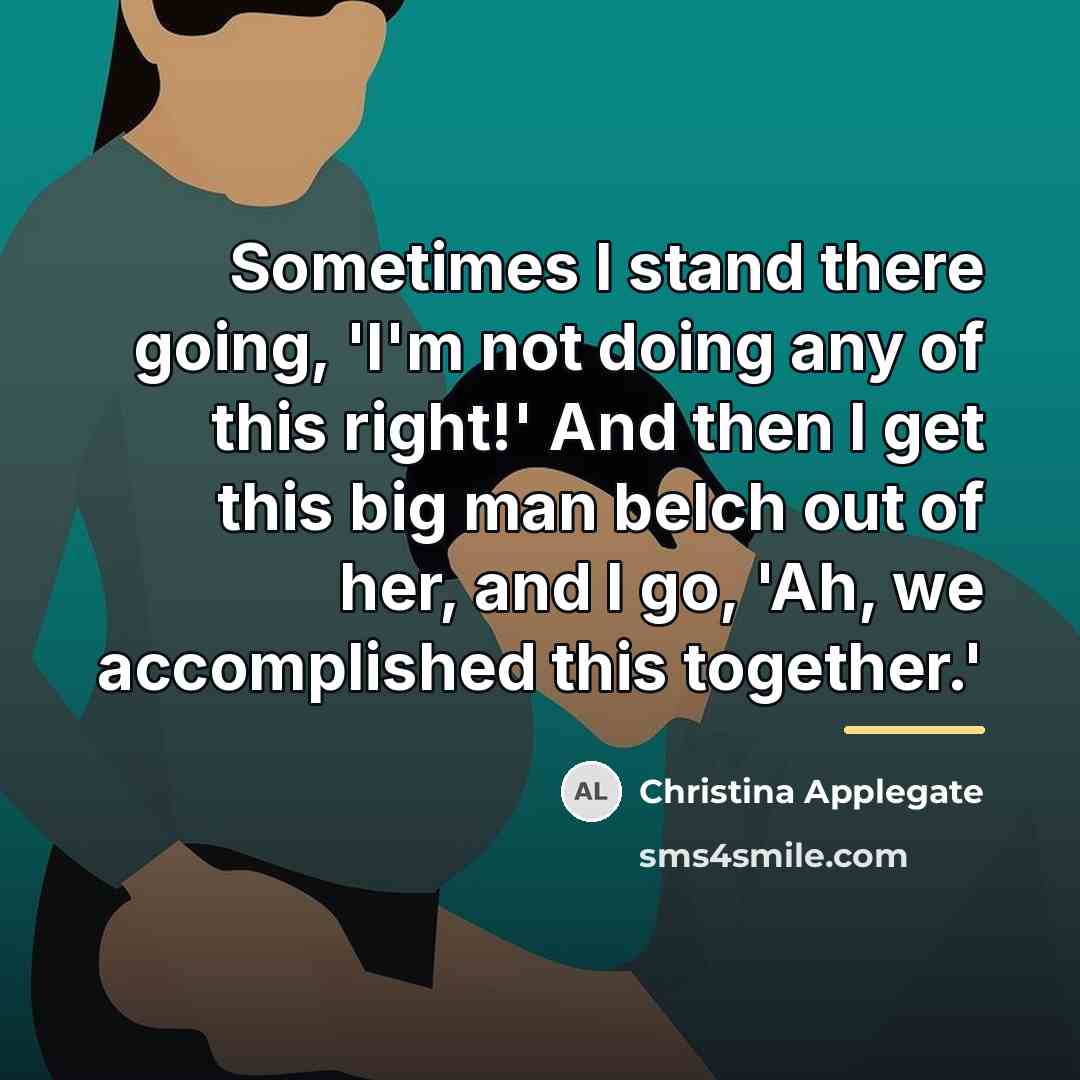 “Sometimes I stand there going, 'I'm not doing any of…” quote by Christina Applegate