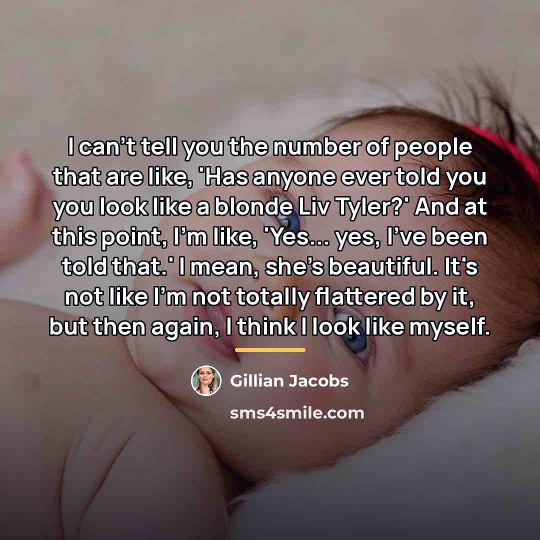 “I can't tell you the number of people that are…” quote by Gillian Jacobs