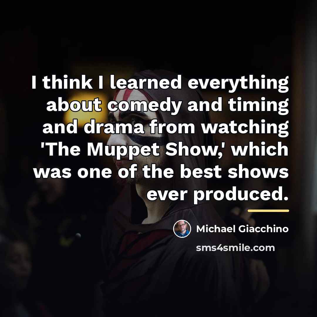 “I think I learned everything about comedy and timing and…” quote by Michael Giacchino