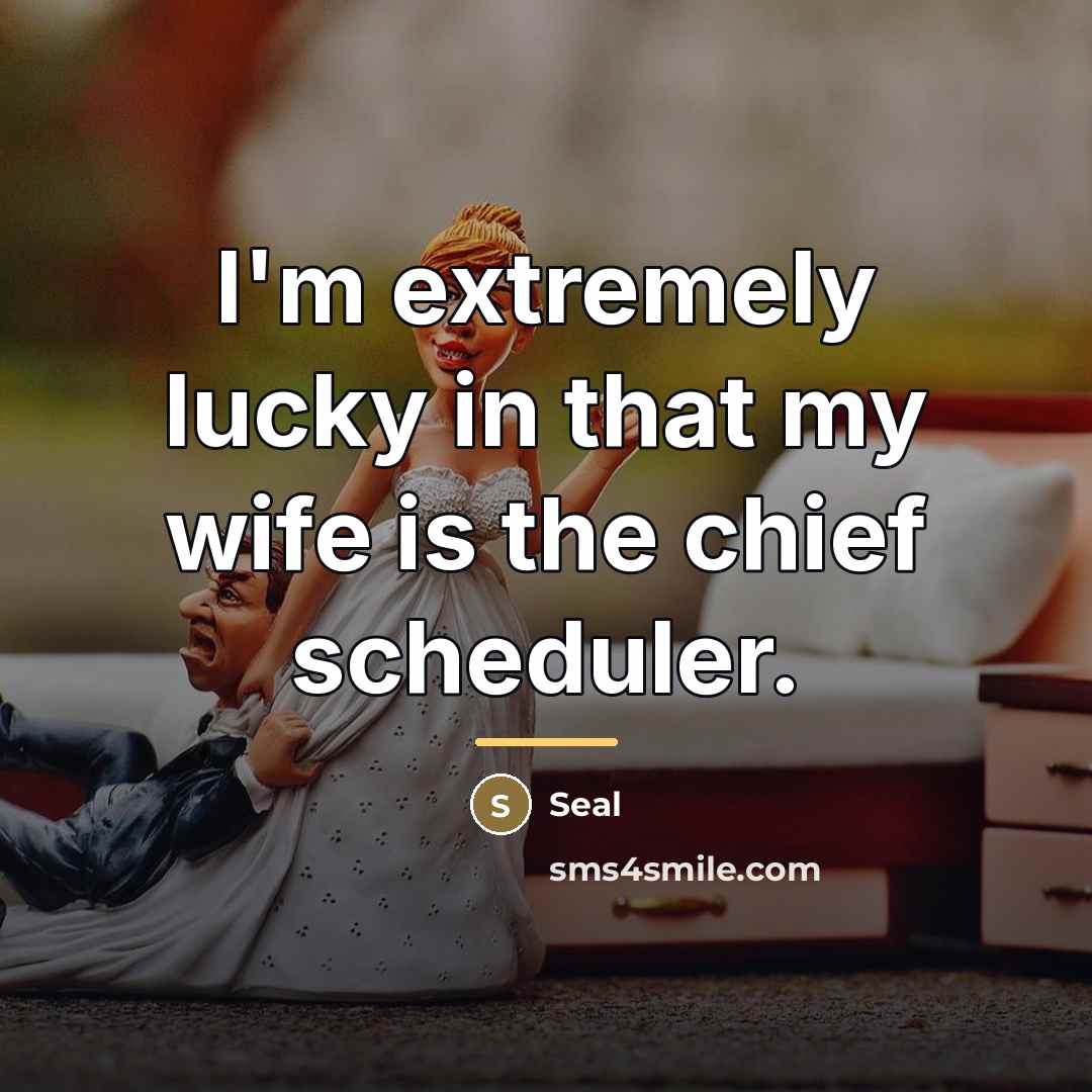 “I'm extremely lucky in that my wife is the chief…” quote by Seal