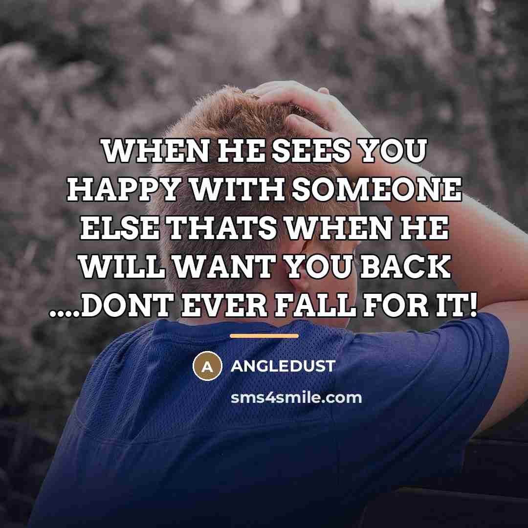 “WHEN HE SEES YOU HAPPY WITH SOMEONE ELSE THATS WHEN…” quote by Angledust