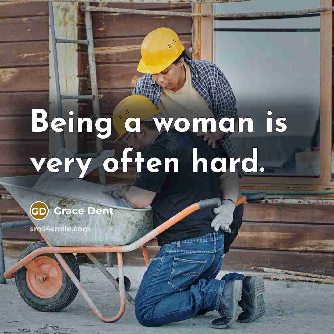 “Being a woman is very often hard.…” quote by Grace Dent