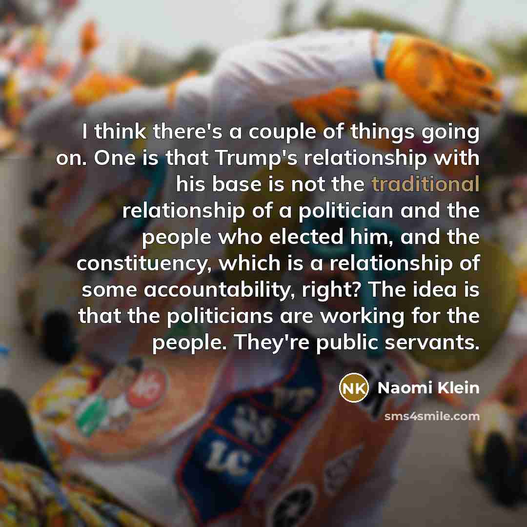 “I think there's a couple of things going on. One…” quote by Naomi Klein