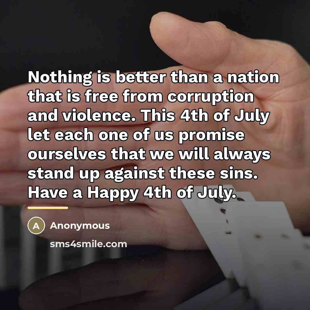 “Nothing is better than a nation that is free from…” quote by Anonymous