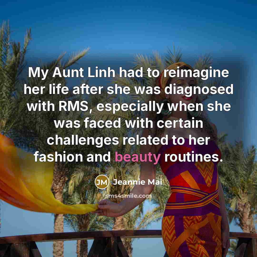 “My Aunt Linh had to reimagine her life after she…” quote by Jeannie Mai