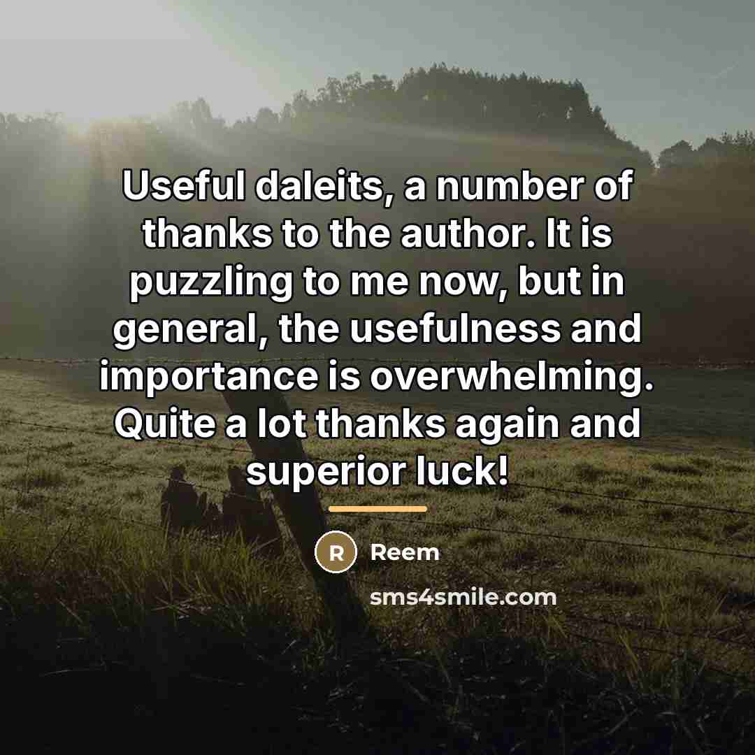 “Useful daleits, a number of thanks to the author. It…” quote by Anonymous