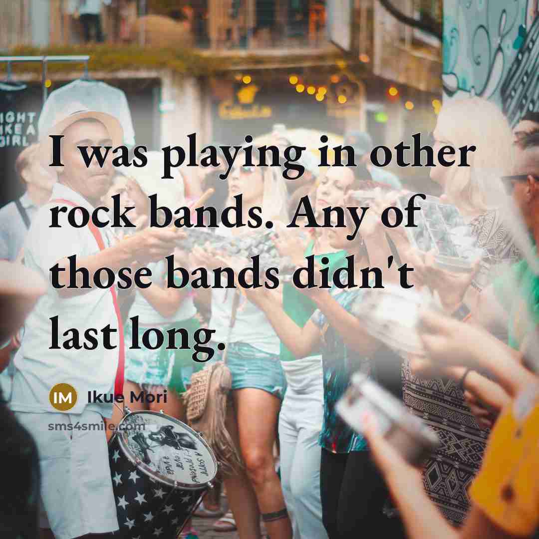 “I was playing in other rock bands. Any of those…” quote by Ikue Mori