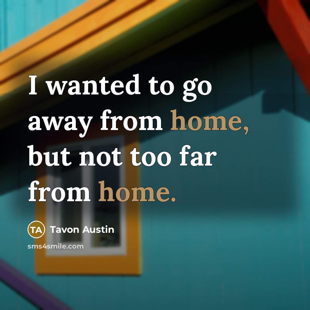 “I wanted to go away from home, but not too…” quote by Tavon Austin
