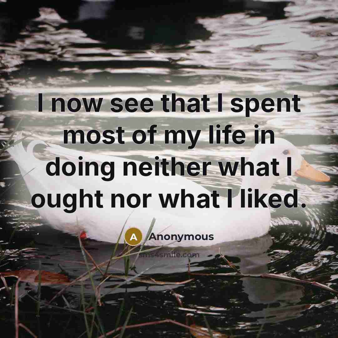 “I now see that I spent most of my life…” quote by Anonymous