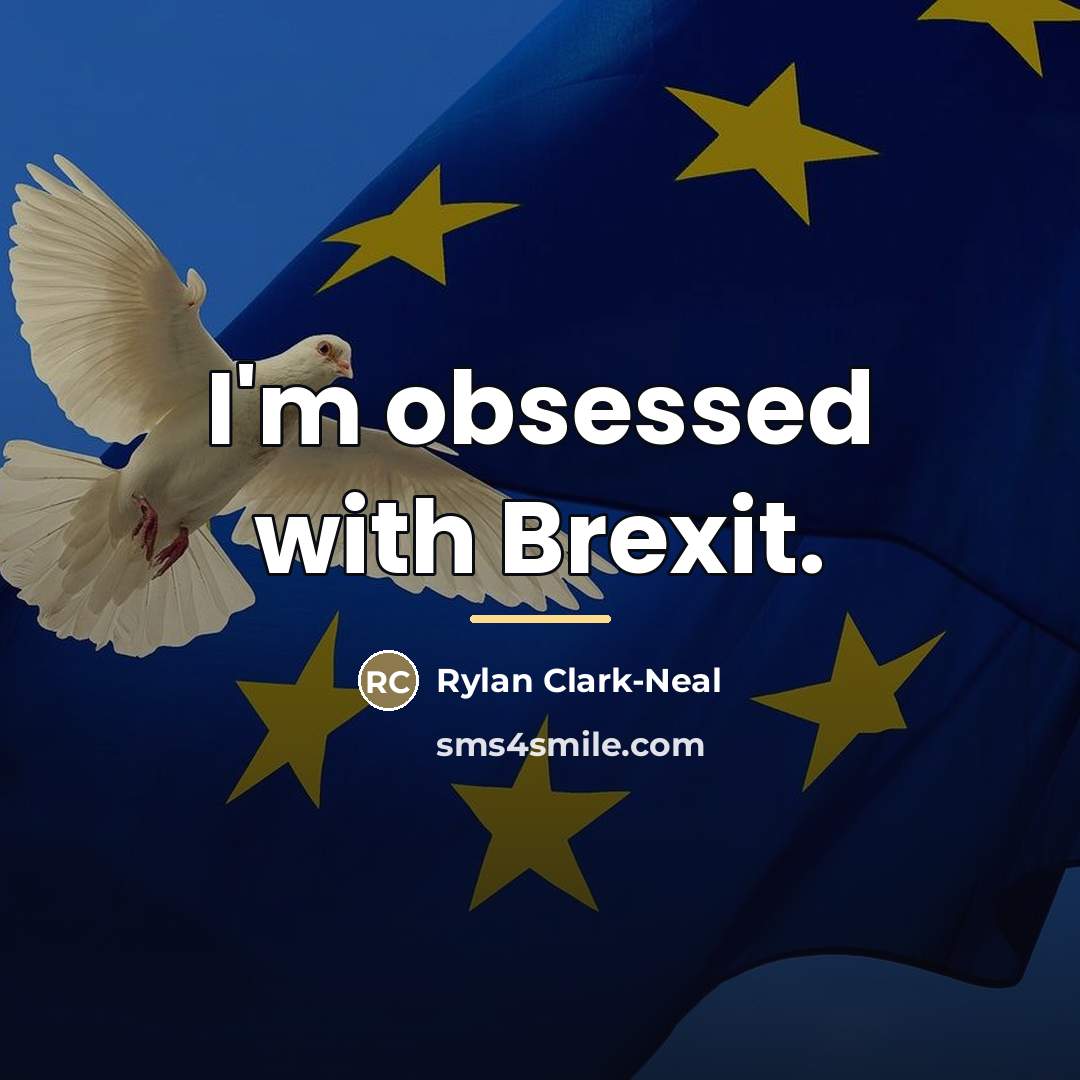 “I'm obsessed with Brexit.…” quote by Rylan Clark-Neal