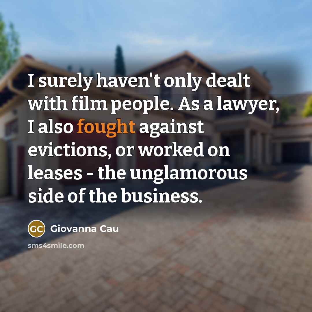 “I surely haven't only dealt with film people. As a…” quote by Giovanna Cau