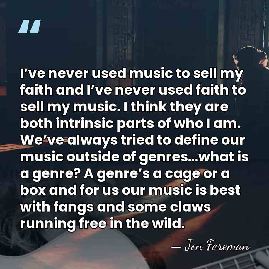 I’ve never used music to sell my faith and I’ve never used&hellip; - Jon Foreman