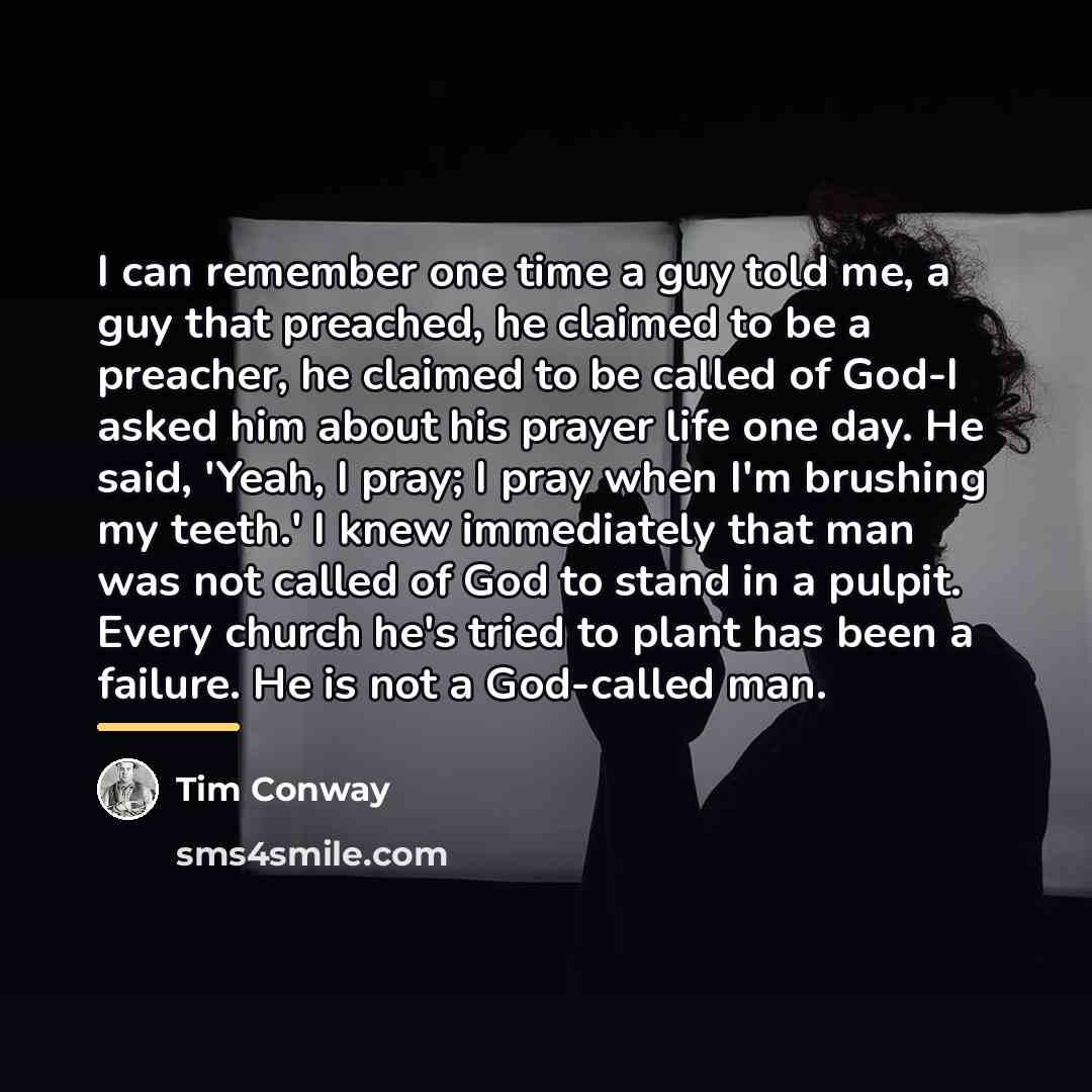 “I can remember one time a guy told me, a…” quote by Tim Conway