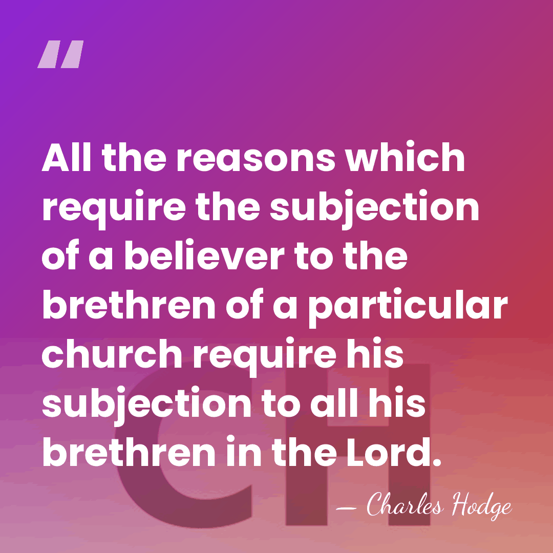 All the reasons which require the subjection of a believer to the&hellip; - Charles Hodge
