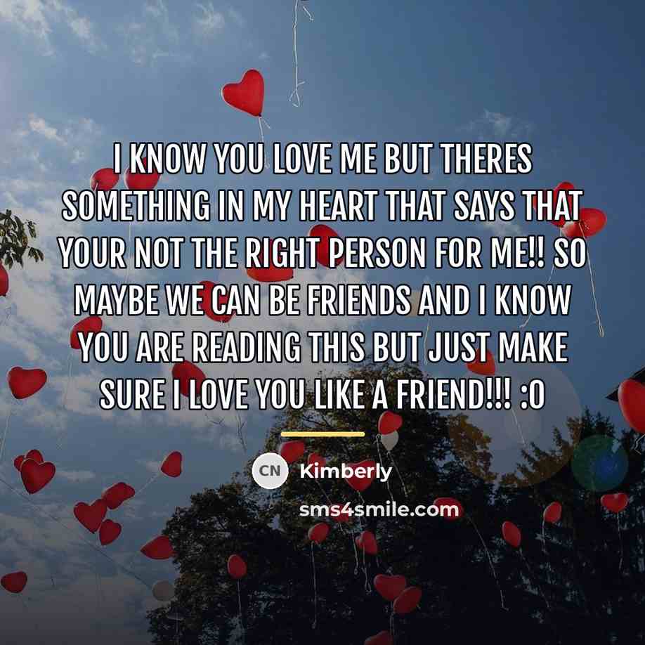 “I know you love me but theres something in my…” quote by Kimberly