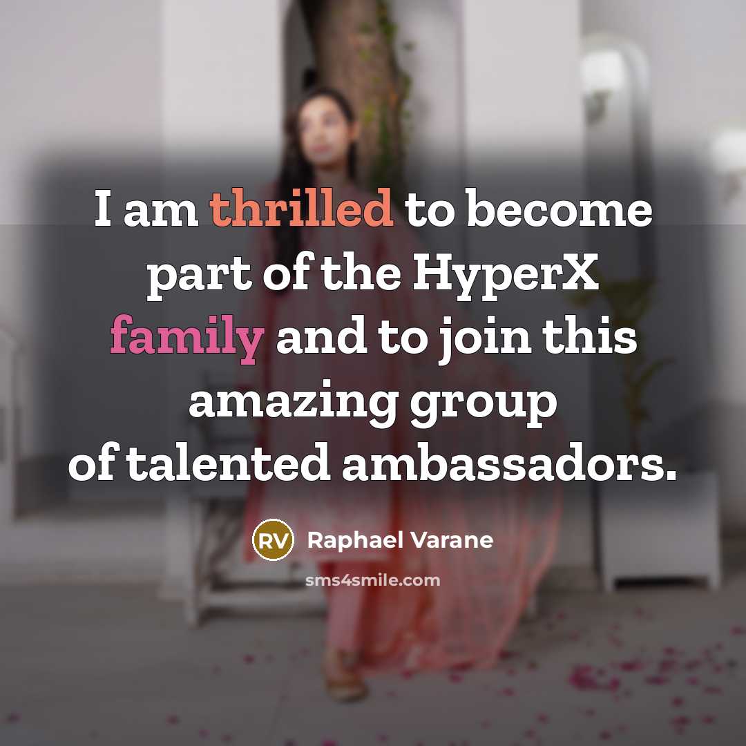 “I am thrilled to become part of the HyperX family…” quote by Raphael Varane