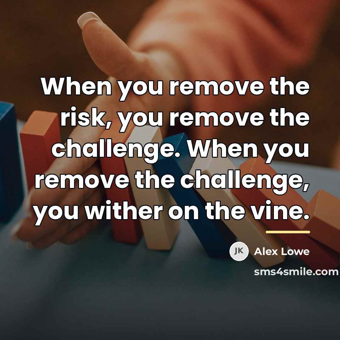 “When you remove the risk, you remove the challenge. When…” quote by Alex Lowe
