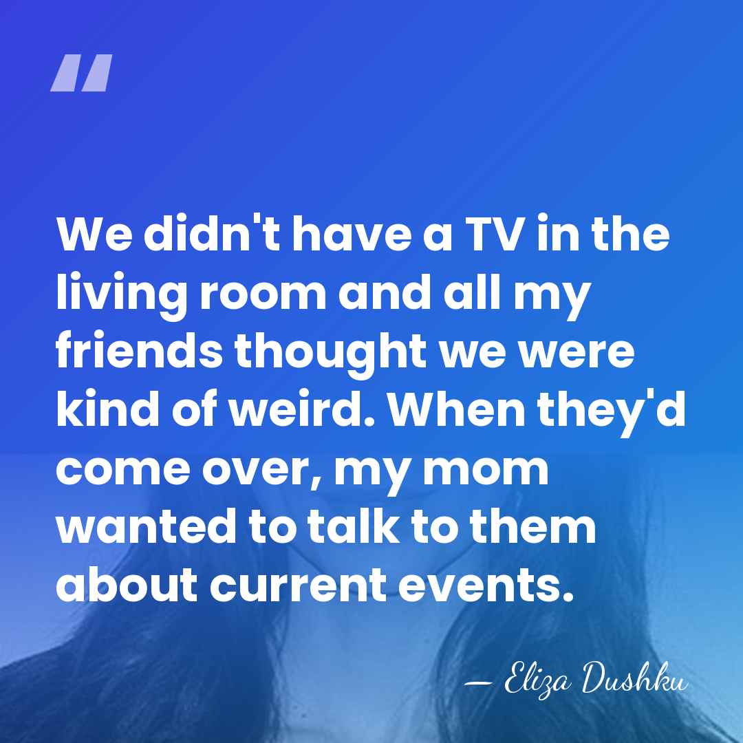 We didn't have a TV in the living room and all my&hellip; - Eliza Dushku