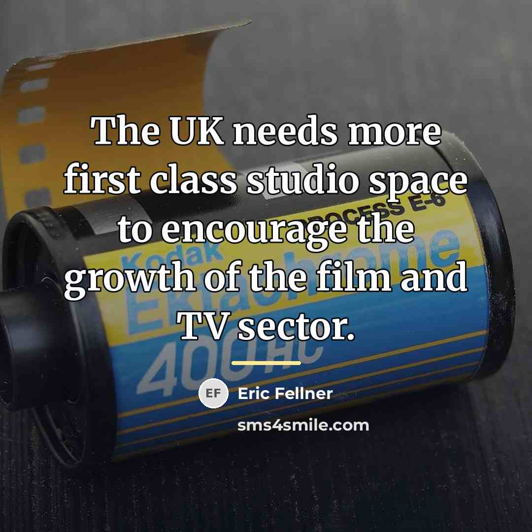 “The UK needs more first class studio space to encourage…” quote by Eric Fellner