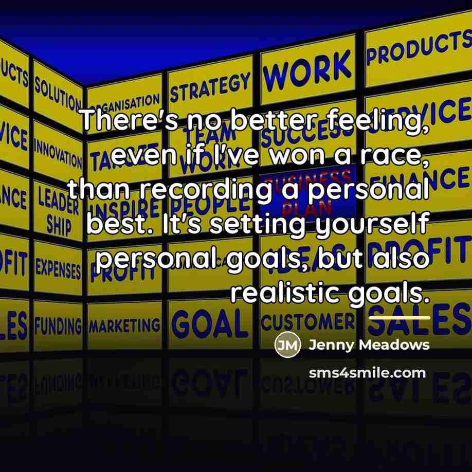 “There's no better feeling, even if I've won a race,…” quote by Jenny Meadows