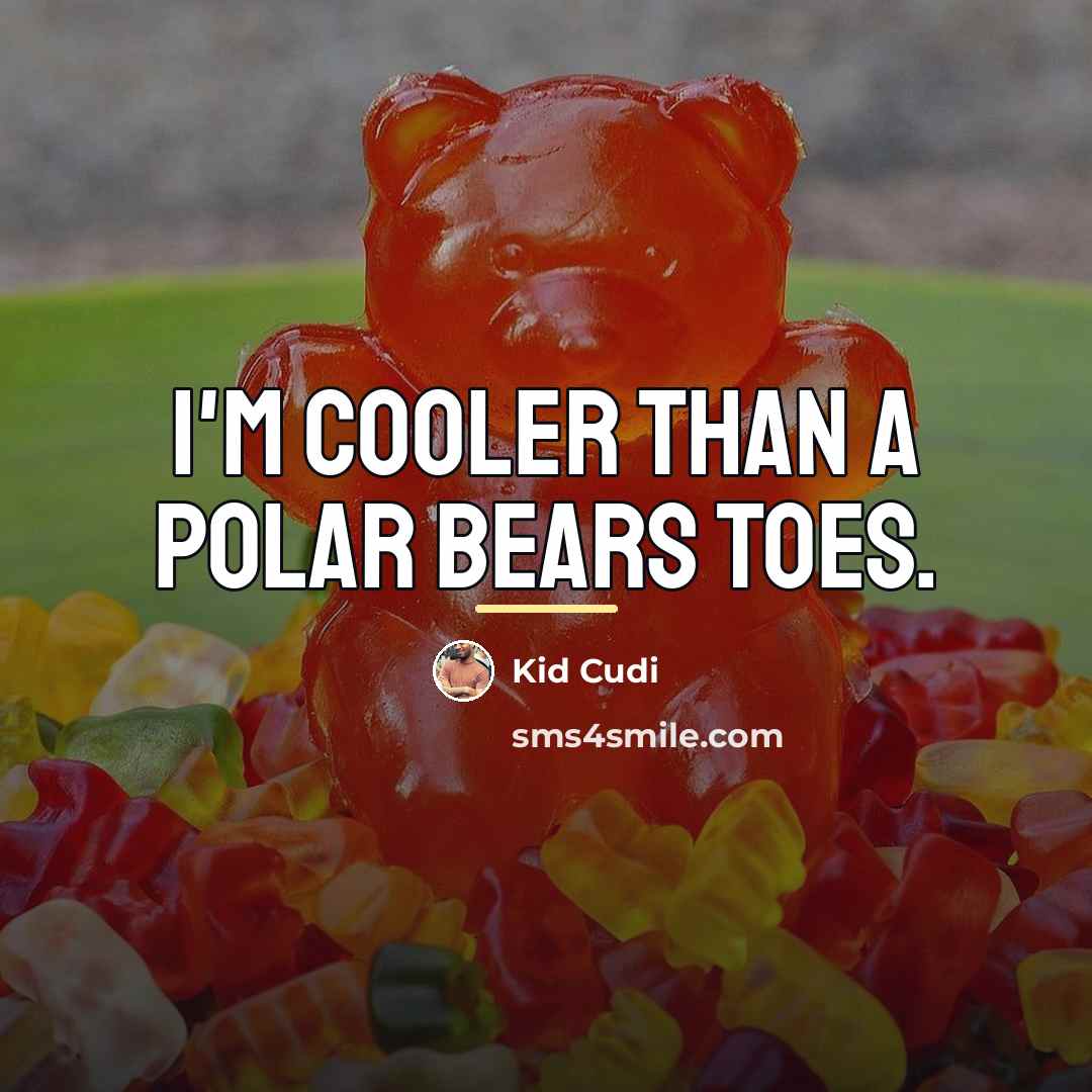 “I'm cooler than a polar bears toes.…” quote by Kid Cudi