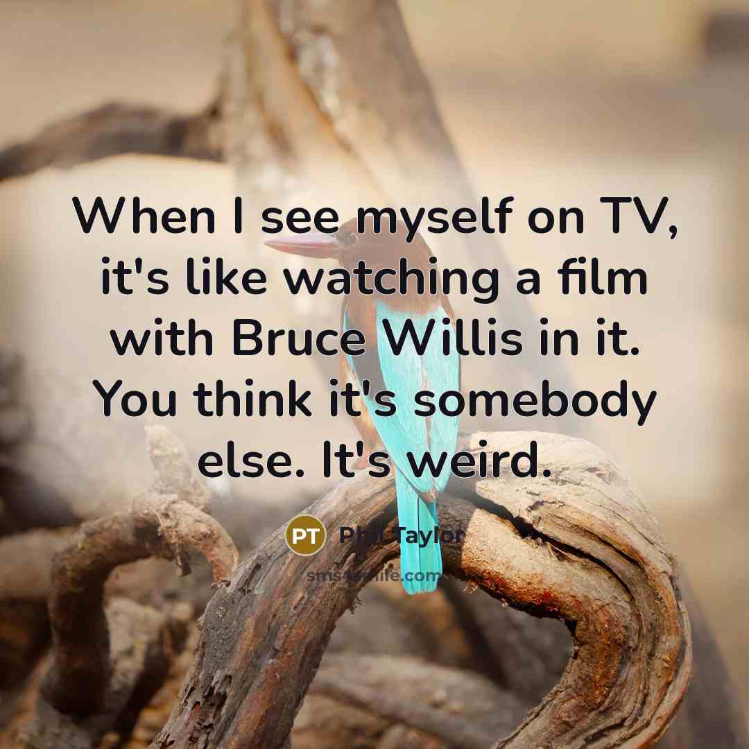 “When I see myself on TV, it's like watching a…” quote by Phil Taylor