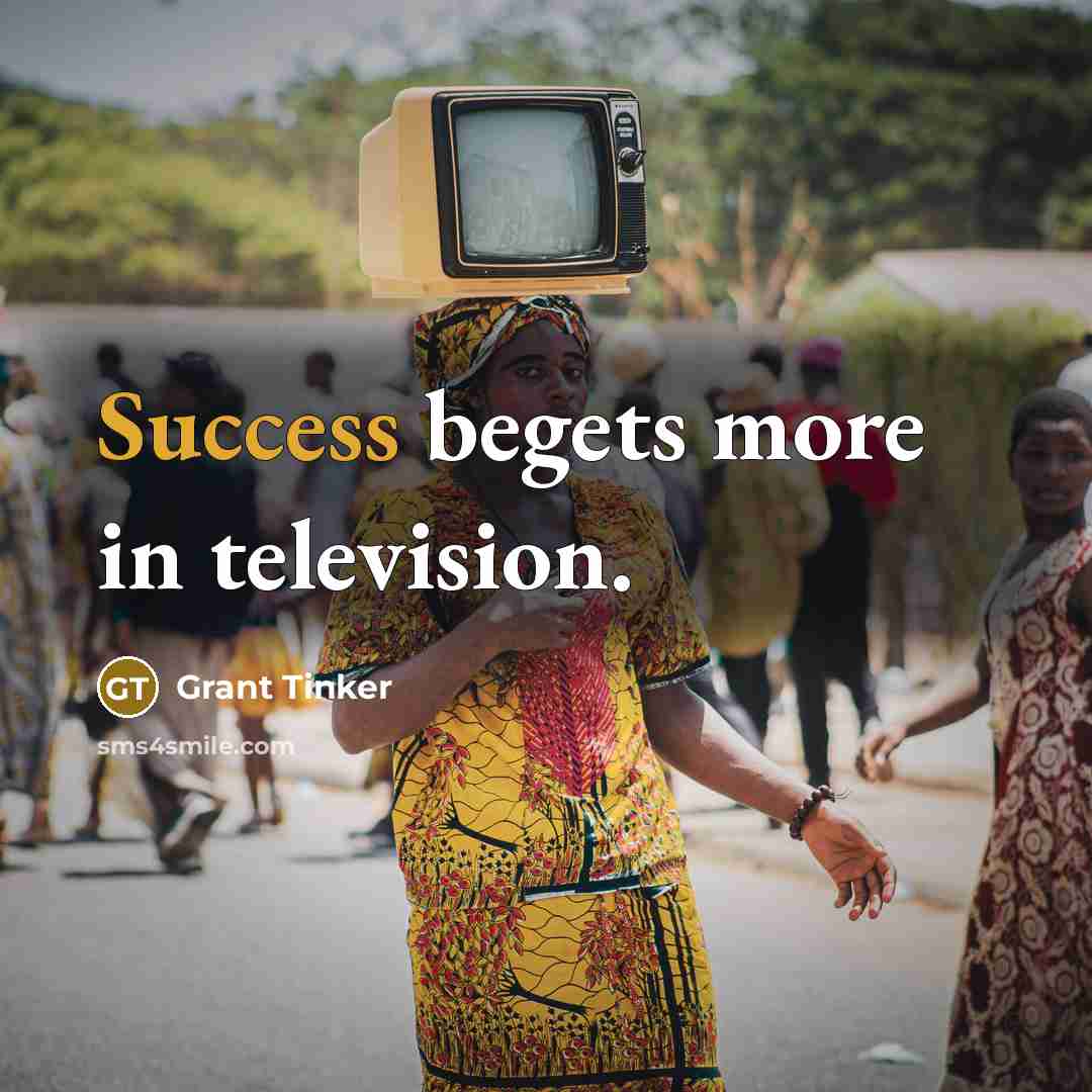 “Success begets more in television.…” quote by Grant Tinker