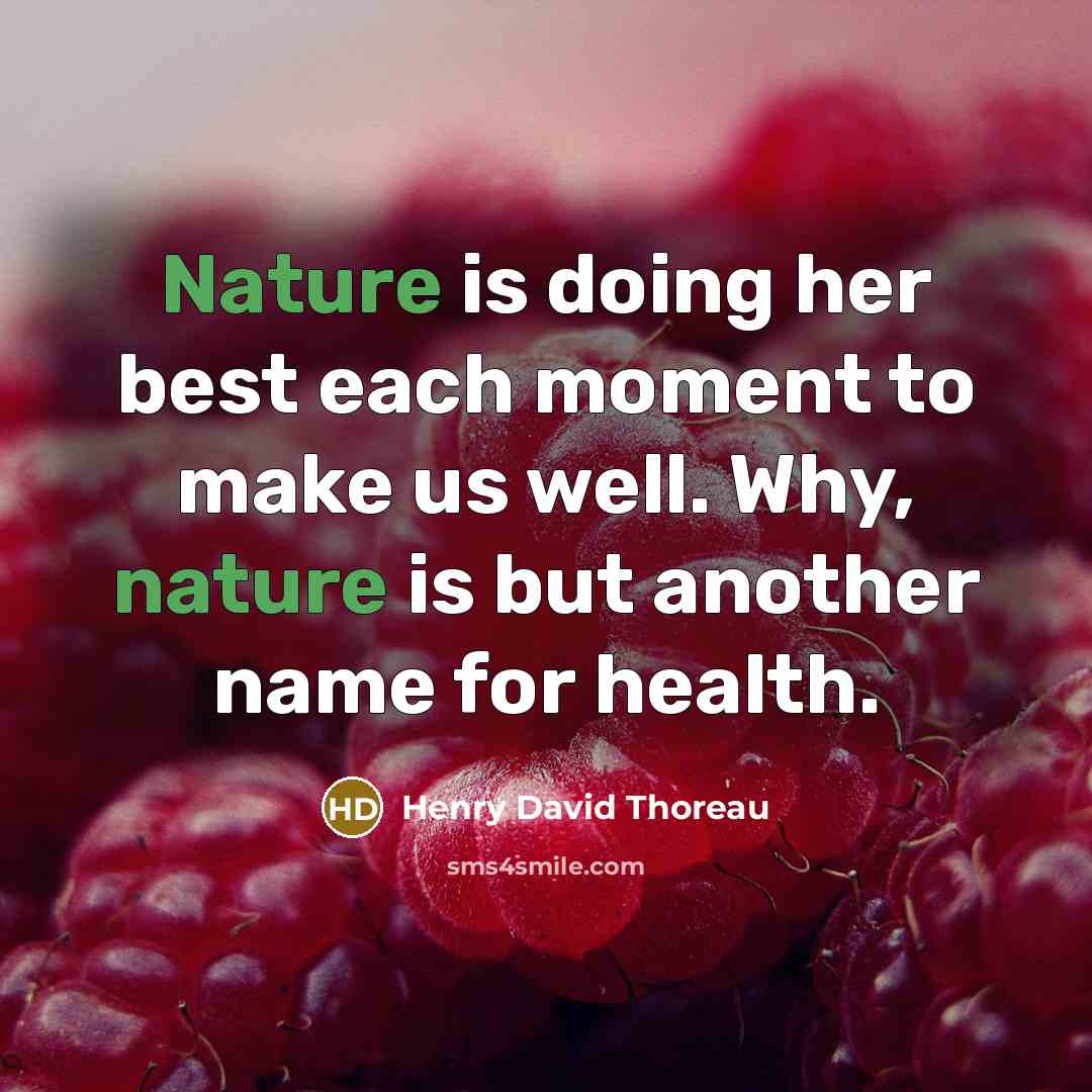 “Nature is doing her best each moment to make us…” quote by Henry David Thoreau