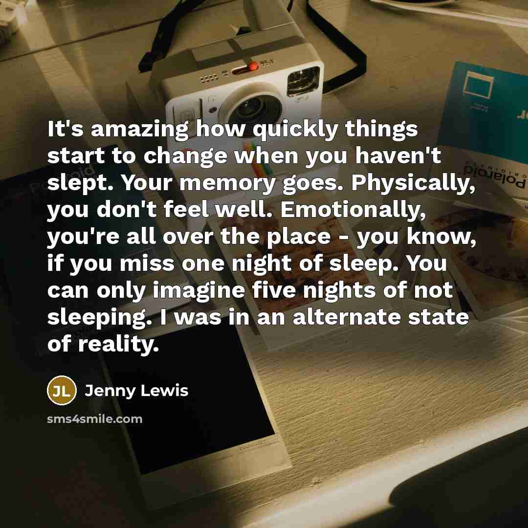 “It's amazing how quickly things start to change when you…” quote by Jenny Lewis