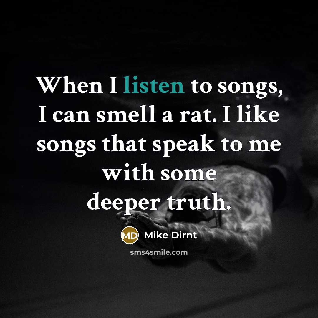 “When I listen to songs, I can smell a rat.…” quote by Mike Dirnt