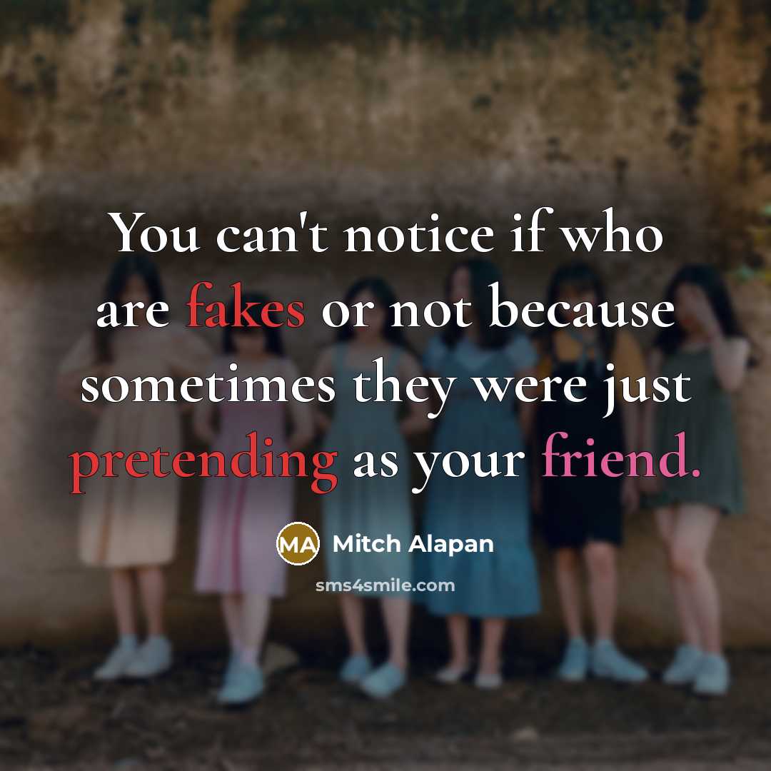 “You can't notice if who are fakes or not because…” quote by Mitch Alapan