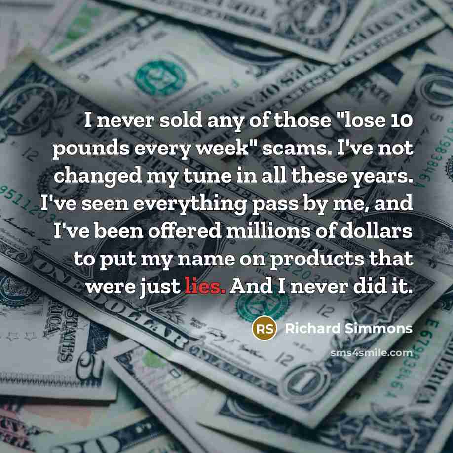 “I never sold any of those "lose 10 pounds every…” quote by Richard Simmons