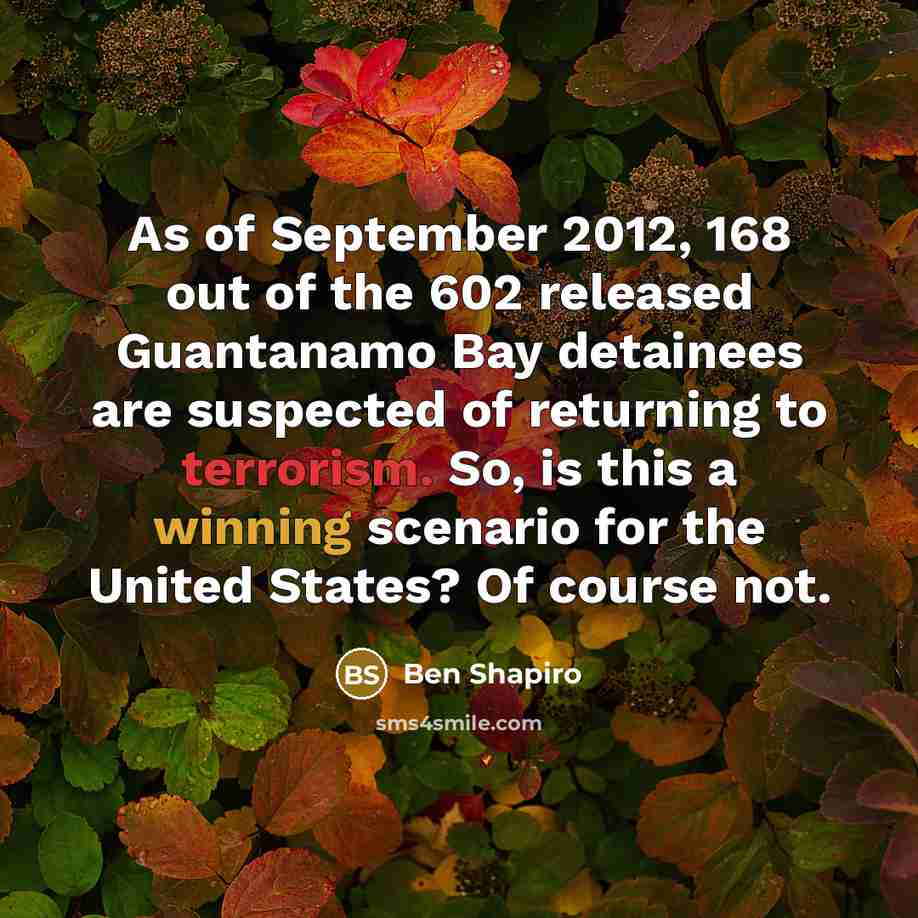 “As of September 2012, 168 out of the 602 released…” quote by Ben Shapiro