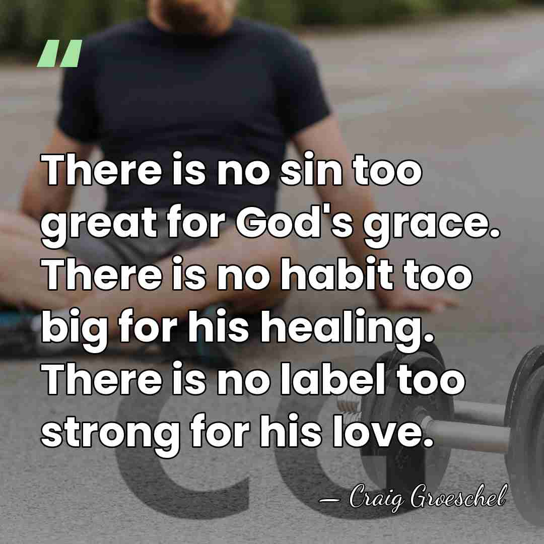 There is no sin too great for God's grace. There is no&hellip; - Craig Groeschel