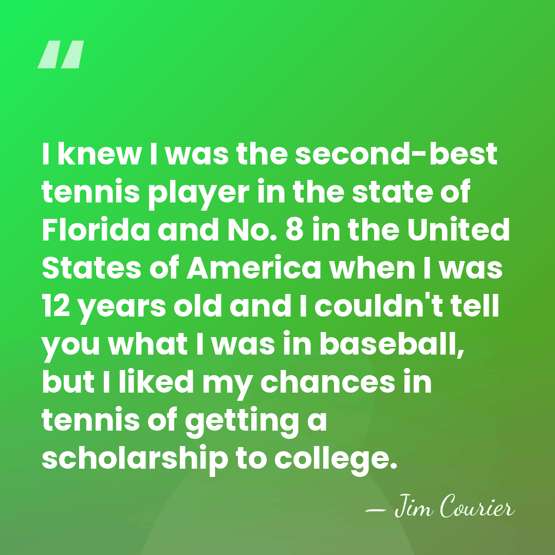 I knew I was the second-best tennis player in the state of&hellip; - Jim Courier